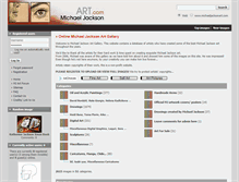 Tablet Screenshot of michaeljacksonart.com